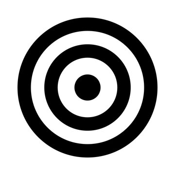 Bullseye icon for target and goals