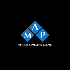 Fototapeta premium MAP letter logo design on white background. MAP creative initials letter logo concept. MAP letter design. 