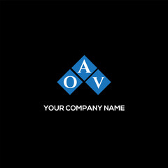 OAV letter logo design on white background. OAV creative initials letter logo concept. OAV letter design.
