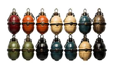 Grenade  isolated on PNG Background. Generative Ai.