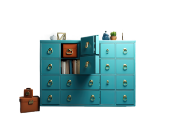 Cloud computing online backup isolated on PNG Background. Generative Ai.