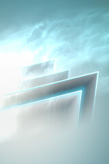 Fototapeta premium White clouds.