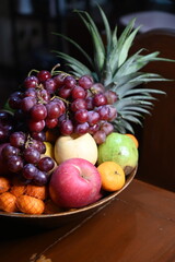 Set of Fruits on a table 