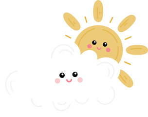 hand drawn cute kidcore doodle sticker