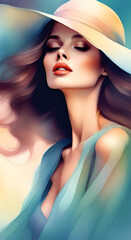 Portrait of a woman wallpapers for I pad, Notebook cover, I phone, tab mobile high quality images.