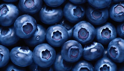 fresh blueberries background