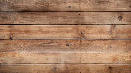 Fototapeta na wymiar An old, brown, rustic, light-bright wooden texture forming a wood background in a panoramic banner format.