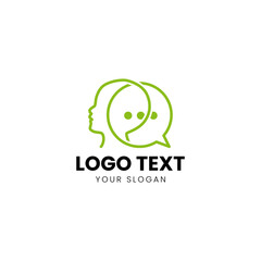 Speech Therapy Logo Design Vector 