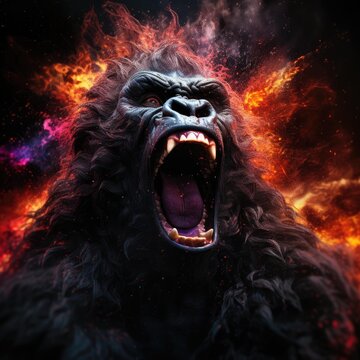 Cosmic Fury: King Kong's Roar Amongst the Stars