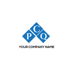 Fototapeta premium CPQ letter logo design on white background. CPQ creative initials letter logo concept. CPQ letter design. 