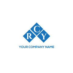 Fototapeta premium RCY letter logo design on white background. RCY creative initials letter logo concept. RCY letter design. 