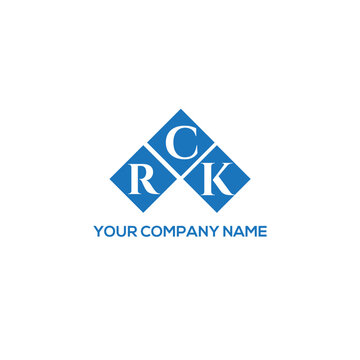 RCK letter logo design on white background. RCK creative initials letter logo concept. RCK letter design.
