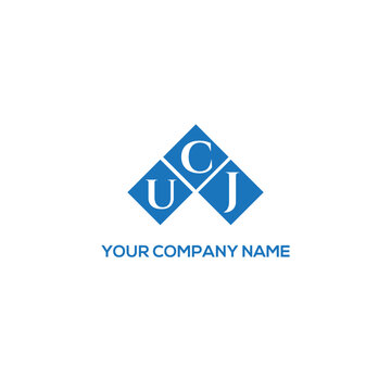 CUJ letter logo design on white background. CUJ creative initials letter logo concept. CUJ letter design.
