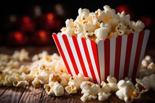 Beautiful popcorn image illustration
