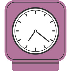 Clock Flat Illustration