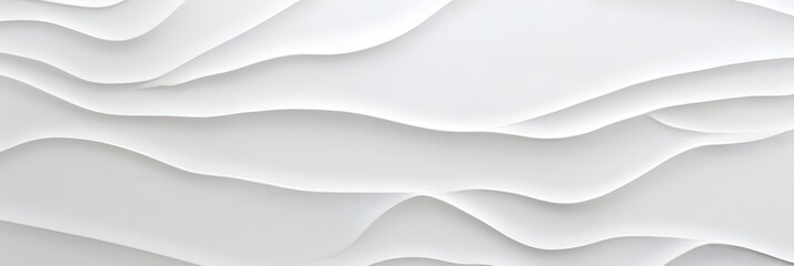 White 3D Wave Pattern Abstract Background