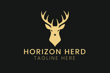 deer head silhouette design vector logo clipart sublimation graphic