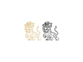 Hand drawn lion with crown outline illustration,View of wild lion in nature,Flat savanna composition with lion roarning on mountain cliff vector illustration,Portrait of woman representing leo zodiac 