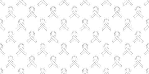 outline awareness ribbon seamless pattern