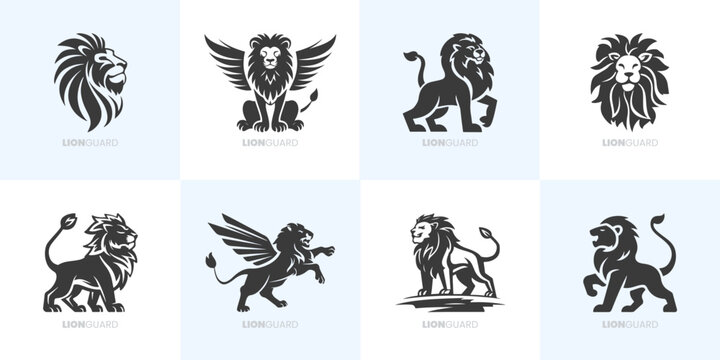 Moderne Löwen-Logos | Vektor Grafik Bündel für Unternehmen