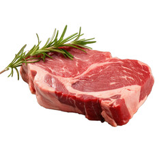 Thick Cut of Meat - Rich and Tender. Isolated on a Transparent Background. Cutout PNG.