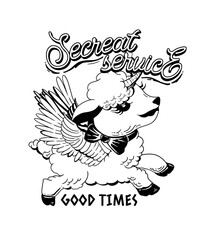 Goat Secret Service Graphic Design 