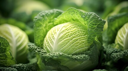 Fototapeta premium cabbage vegetables Fresh cabbage,Fresh vegetables, organic vegetables