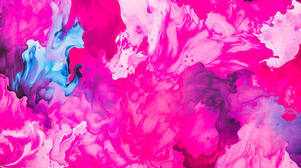 Whimsical Whorls of Pink and Blue: Abstract Expressionism Captured in Fluid Color Movement