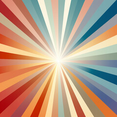Obraz premium retro sunburst background