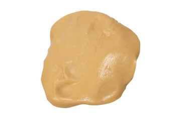 Raw dough isolated on a white background.