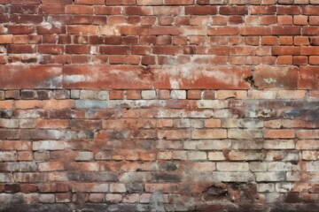 Old brick wall texture with varying shades of red and weathered mortar joints.
