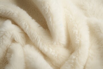 Soft, lamb's wool texture with a plush, curly feel and a warm, natural appearance. - obrazy, fototapety, plakaty
