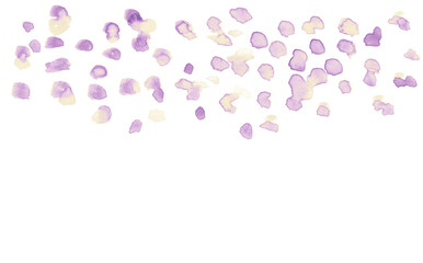 白バックに紫色の水彩背景イラスト素材