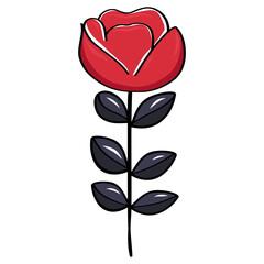valentine clipart red rose