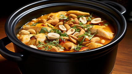 stew with mushrooms HD 8K wallpaper Stock Photographic Image 