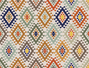 Oriental ethnic pattern.Design for fabric, curtain, background, carpet, wallpaper, clothing, wrapping, Batik, cloth.etc.	