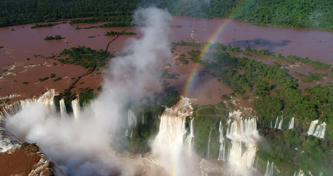 Iguazu Falls, in Puerto Iguazu, Argentina.