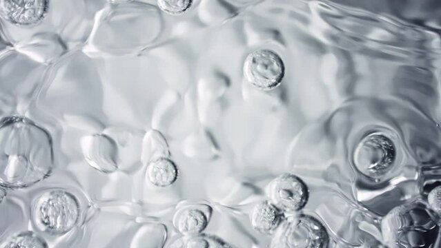 Super Slow Motion Macro Shot of Various Bubble Background at 1000fps.