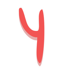 Alphabet. Letters A - Z. Rose red letters in lower case. Left and right tilt style. Creative simple letters. アルファベット。 文字 A ～ Z。小文字のバラの赤い文字。 左右チルトスタイル。 創造的なシンプルな文字。