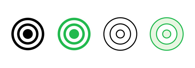Target icon set. goal icon vector. target marketing icon vector