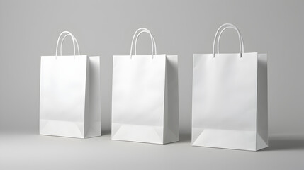 Advertising blank mockup  Simple paper bag