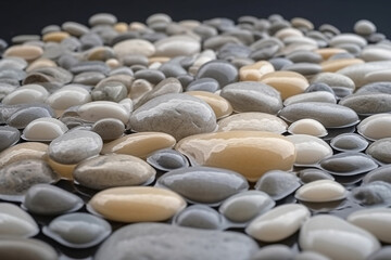Fototapeta na wymiar small colored stones in the water