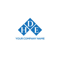 DHE letter logo design on white background. DHE creative initials letter logo concept. DHE letter design.

