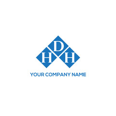 DHH letter logo design on white background. DHH creative initials letter logo concept. DHH letter design.
