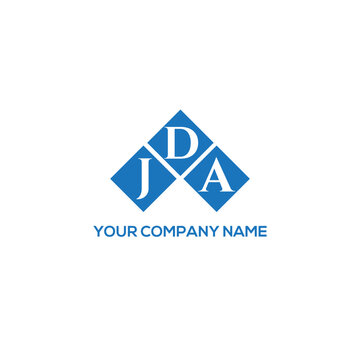 DJA letter logo design on white background. DJA creative initials letter logo concept. DJA letter design.
