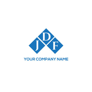 DJF letter logo design on white background. DJF creative initials letter logo concept. DJF letter design.
