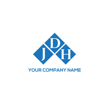 DJH letter logo design on white background. DJH creative initials letter logo concept. DJH letter design.
