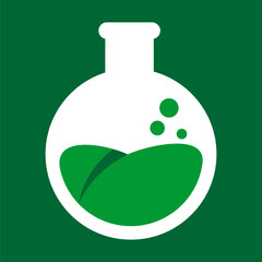 Science Lab Vector Logo Design Template