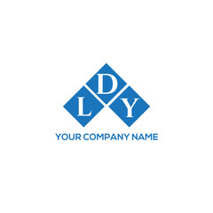 Fototapeta premium DLY letter logo design on white background. DLY creative initials letter logo concept. DLY letter design. 