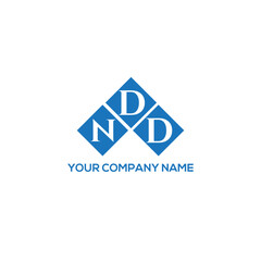 Naklejka premium DND letter logo design on white background. DND creative initials letter logo concept. DND letter design. 